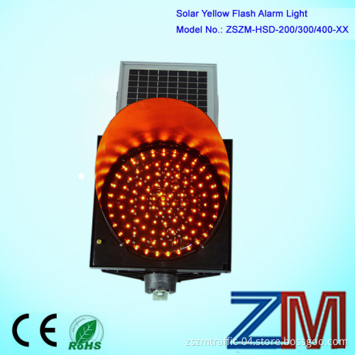 Red Color 8 Inch 2014 LED Solar Powered Safety Assist Solar Traffic Strobes/ Solar Traffic Blinker, Solar LED Warning Lighting;